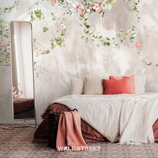 Фотообои в интерьере артикул Fiore 9, ЦВЕТОК / FIORE, Wall street