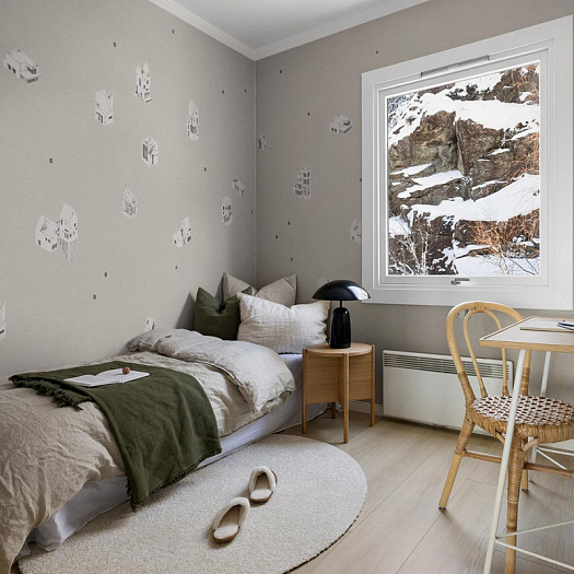 Фотообои в интерьере артикул BLOCKS 4, BLOCKS, Factura Фотообои в интерьере артикул BLOCKS 4, BLOCKS, Factura