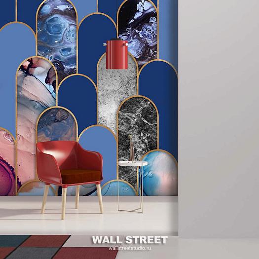 Фотообои в интерьере артикул FLArt 4, ФЛЮИД АРТ / FLART, Wall street Фотообои в интерьере артикул FLArt 4, ФЛЮИД АРТ / FLART, Wall street