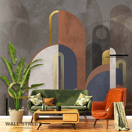 Фотообои в интерьере артикул Deco 19, АРТ-ДЕКО / DECO, Wall street Фотообои в интерьере артикул Deco 19, АРТ-ДЕКО / DECO, Wall street