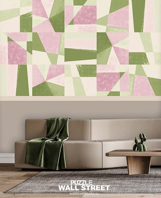 Фотообои в интерьере артикул Puzzle 10, PUZZLE, Wall street