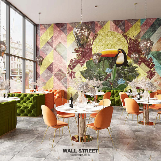 Фотообои в интерьере артикул Geotropick 9, GEOTROPICK, Wall street