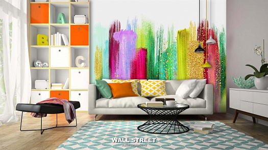 Фотообои в интерьере артикул Fresh 2, ФРЕШ / FRESH, Wall street