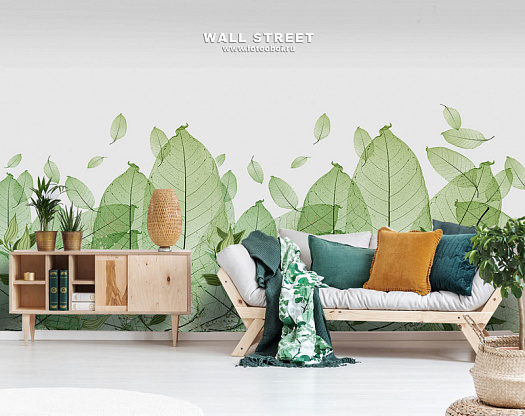 Фотообои в интерьере артикул GreenDay 7, GREENDAY, Wall street